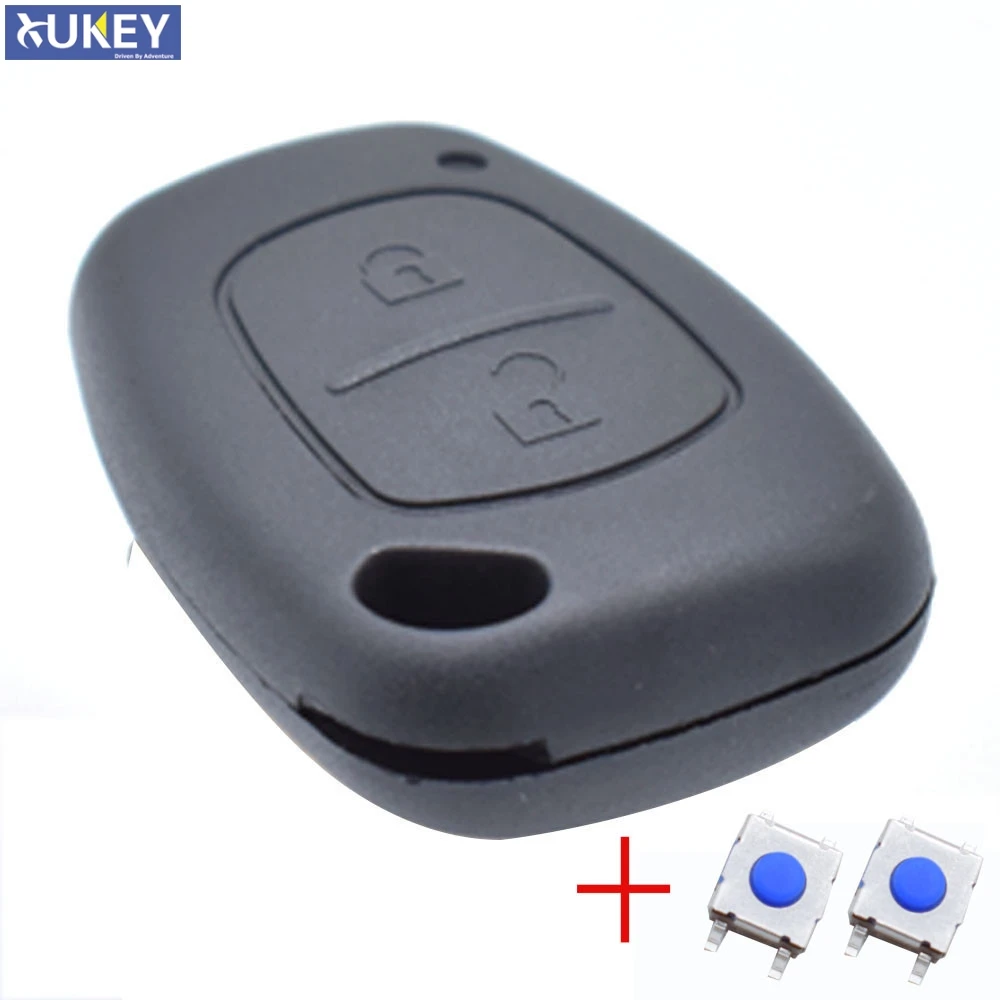 2 Button Pad Switch Remote Key Cover For Renault Kangoo Traffic Master Nissan Interstar Opel Vivaro Movano 2004 - 2009