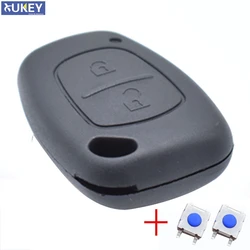2 Button Pad Switch Remote Key Cover For Renault Kangoo Traffic Master Nissan Interstar Opel Vivaro Movano 2004 - 2009