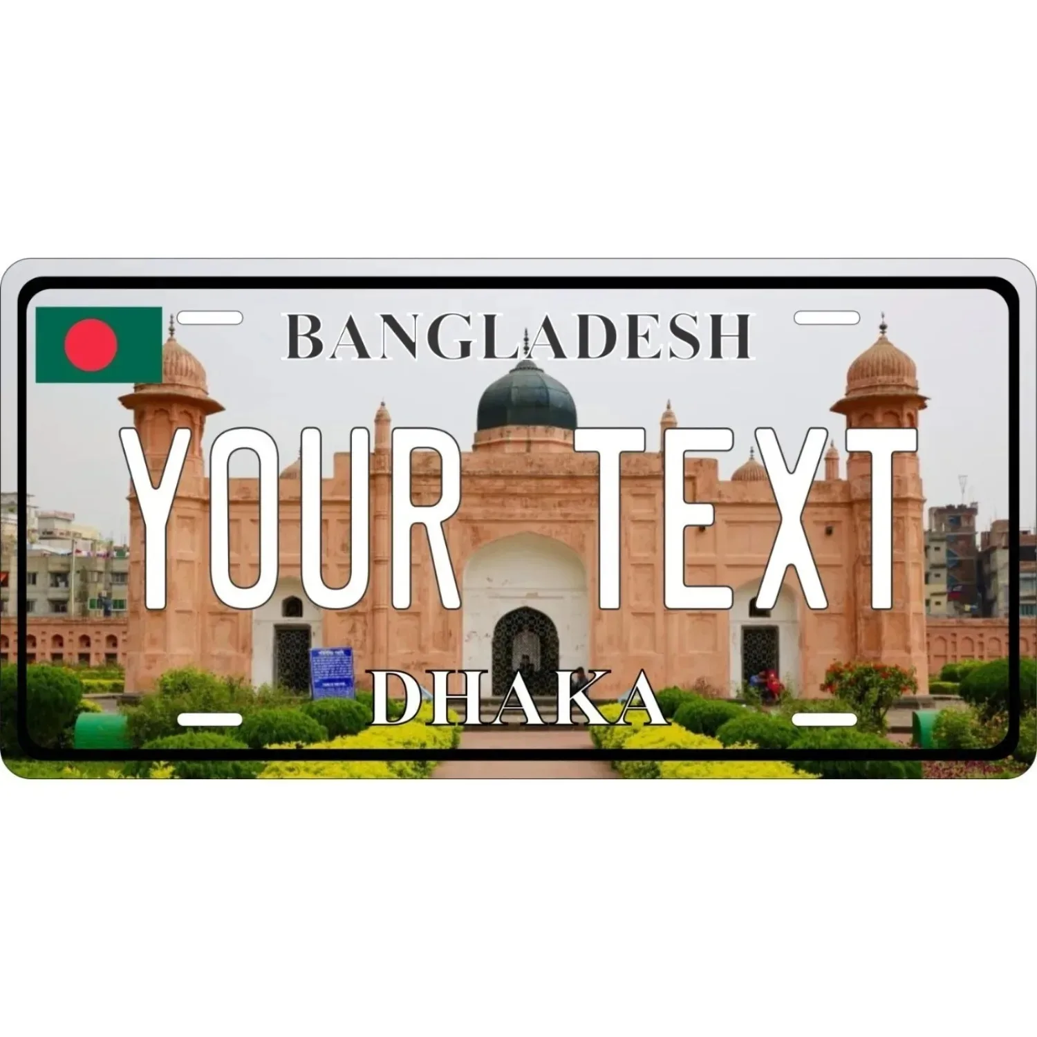 Letrero Metálico Vintage Personalizado de la Ciudad de Dhaka, Bangladesh, Decoración Retro para Pared, Hogar, Bar, Cueva del Hombre, Impermeable