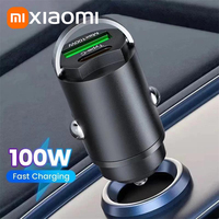 Xiaomi 100W USB Car Charger Dual Ports Fast Charging Car Phone Charger QC 3.0 Type-C Charger In Car For iPhone Samsung Huawei