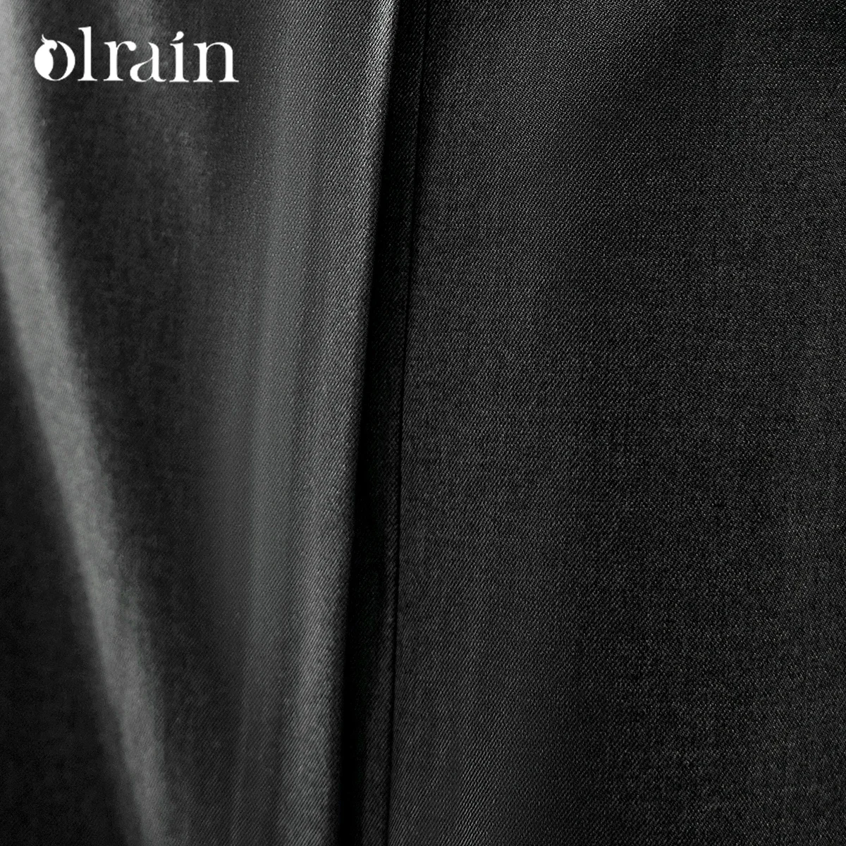 OLrain Dark Gray Split Midi Skirt Women 2025 Spring Commute Elegant Front Slit Skirts Office Ladies Workwear Clothes O24CB88329