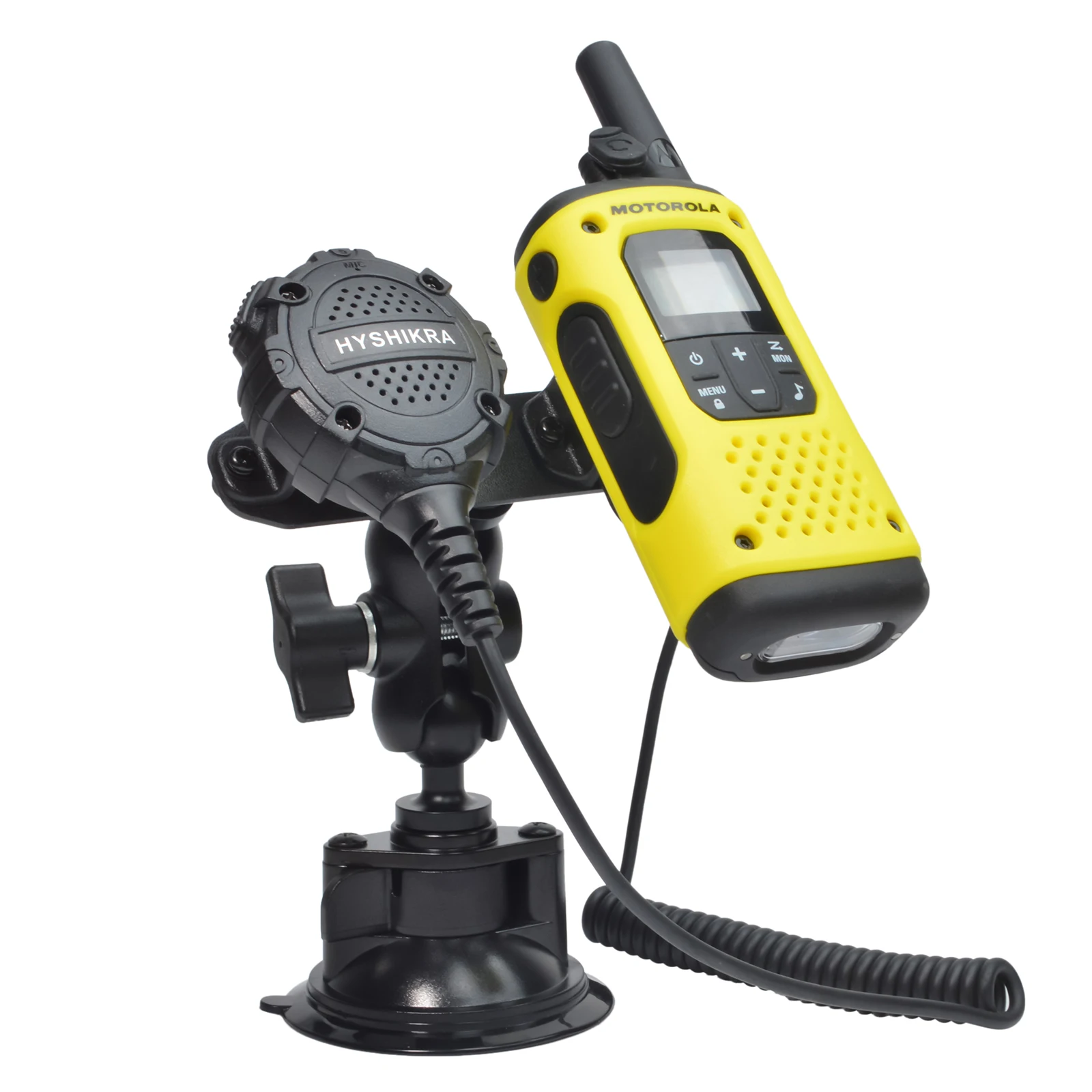 سيارة شفط كأس اسلكية تخاطب جبل ، مكبر الصوت هيئة التصنيع العسكري حامل السيارة ، راديو كليب حامل لموتورولا BaoFeng يده أجهزة الراديو اتجاهين