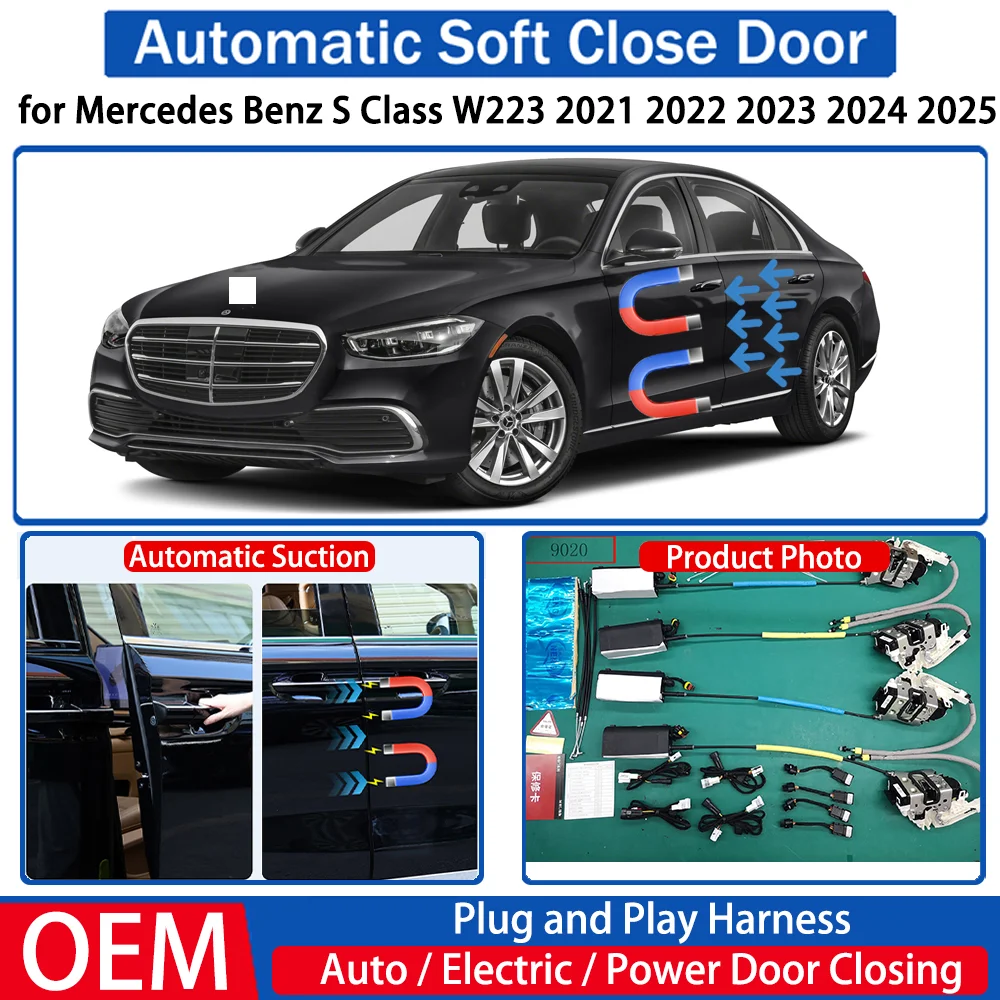 

for Mercedes Benz S Class W223 2021 2022 2023 2024 2025 Car Automatic Soft Close Door Electric Suction Auto Power Closing System
