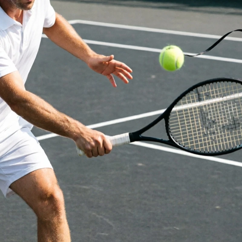  Solos Tennis Trainer Rebounder Portable Tennis Equipment Selves-Practice Include String Ball Tennis Trainer Rebounds Ball