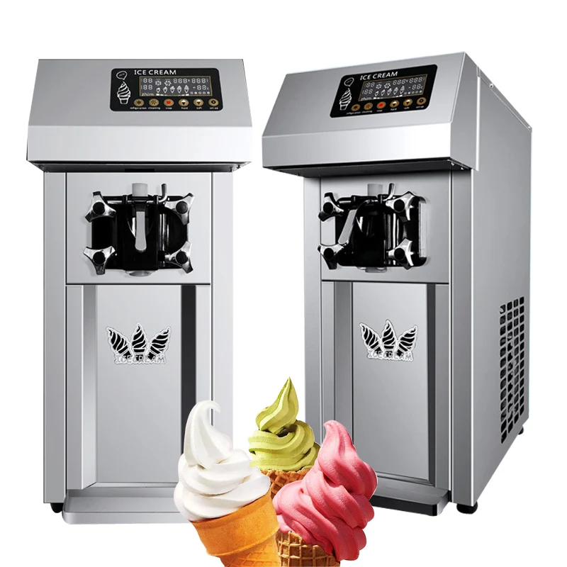 Most Popular Soft Serve Ice Cream Vending Machine 3 Flavors Commercial Ice Cream Machine