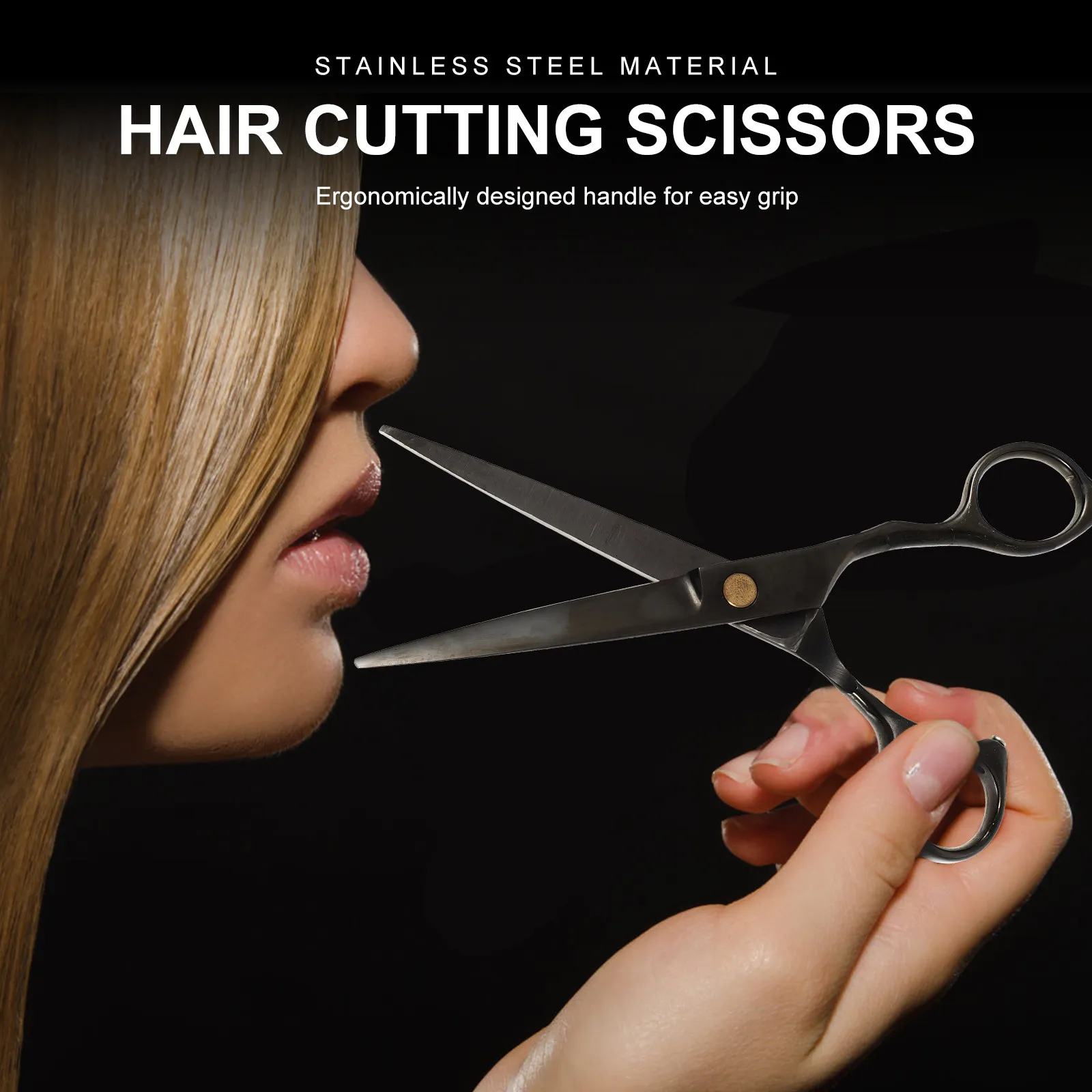 

1Set Hair Cutting Kit Professional Stainless Steel Scissors Ergonomic Handles Precise Cutting for Salon