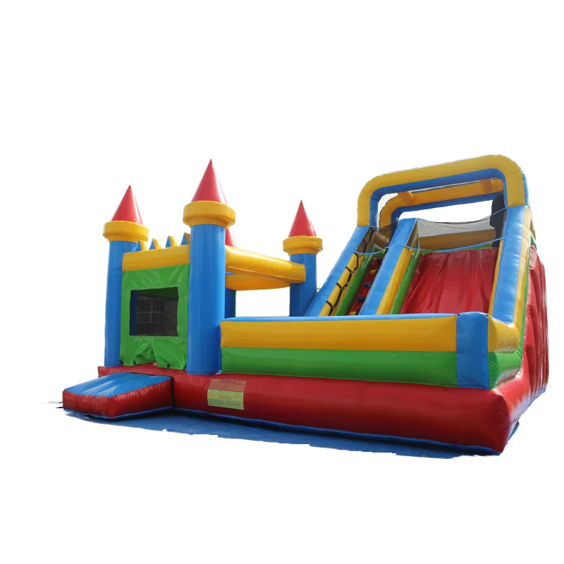 

2023 Hot Sell Small PVC Inflatable Castle Slide For Outdoor Water Park Bouncers Jumping Castles With Blower Sea Shipping