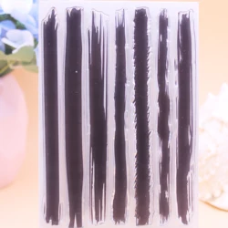 Alinacutle CLEAR STAMPS Stripes DIY Card Scrapbooking Paper Craft Rubber Transparent Silicon Stamps