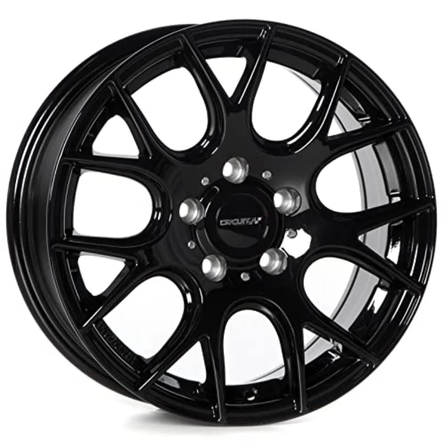 

16x7 CP31 Gloss Black Wheel 5x114.3 Bolt Pattern 16 Inch +40mm Offset 73.1mm CB Compatible with Honda Civic Accord CR-V Camry