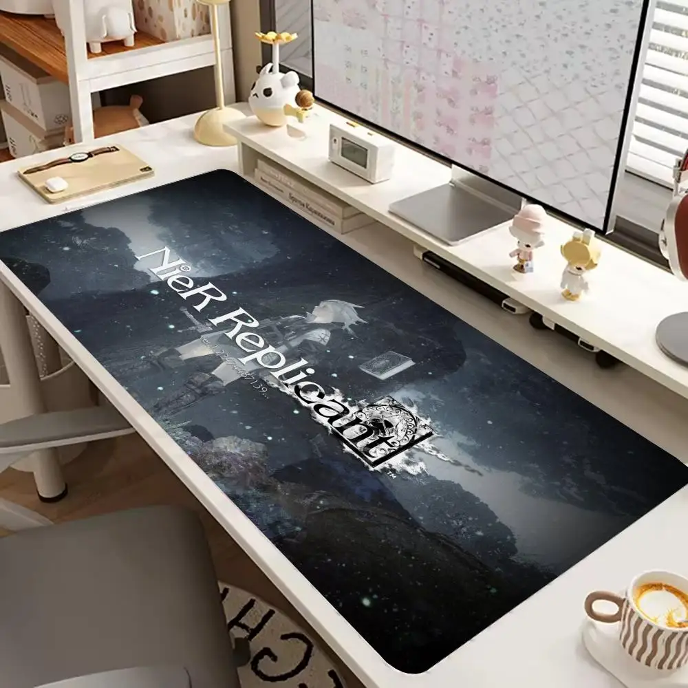 

Новый коврик для мыши N_NieR R_Replicant с принтом высокой четкости, большой игровой настольный коврик, резиновый коврик для клавиатуры, игровой коврик для клавиатуры, настольный коврик