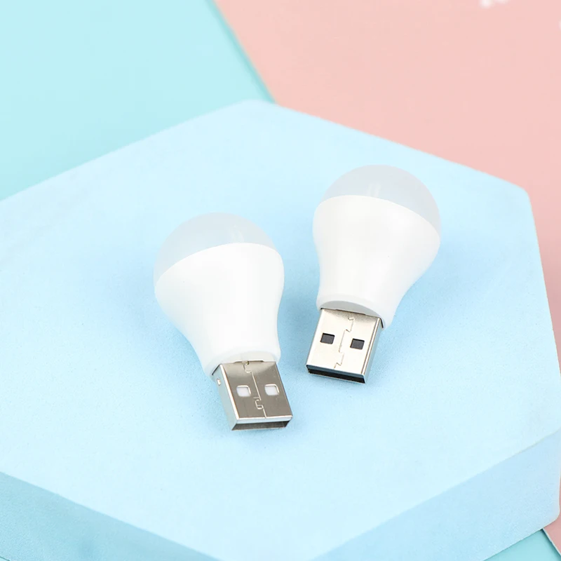 Lampu malam LED Mini USB portabel, lampu LED baru