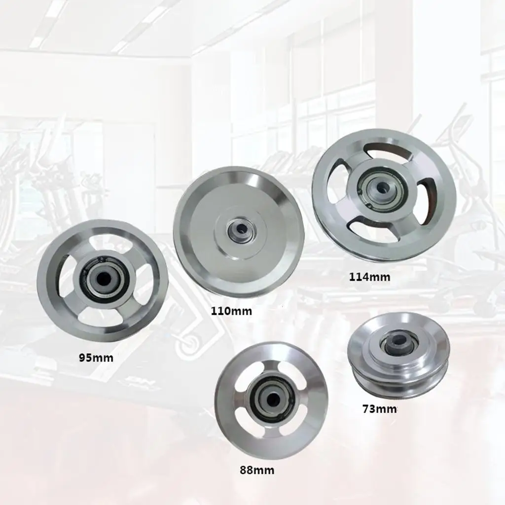 Fitness Cable Pulley Block Wheel Aviation Aluminum Guide Smooth Roller for Home Equipment DIY Build Rope Traction