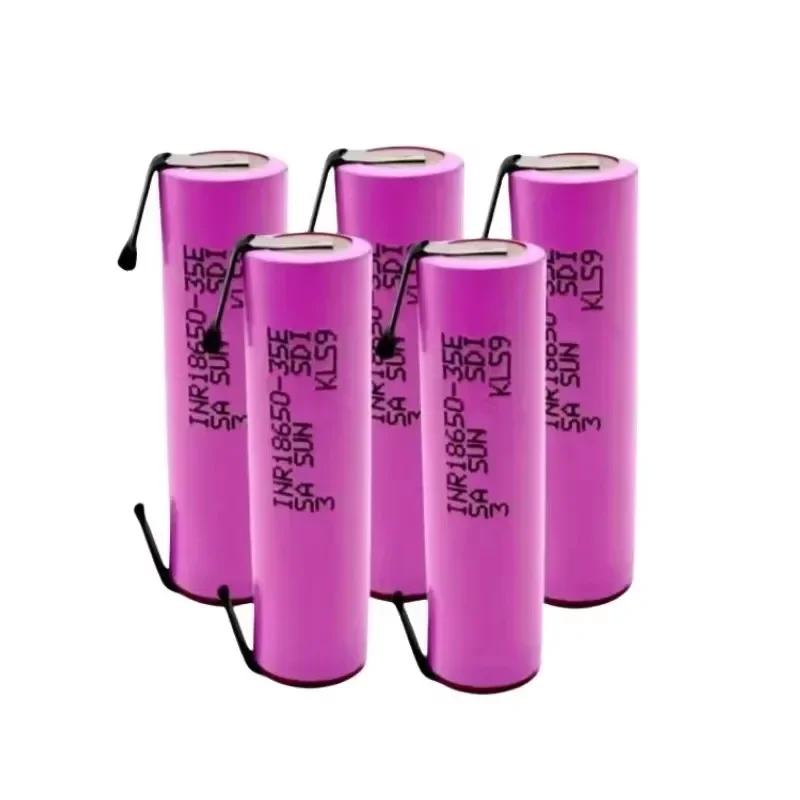 2024 Nuovo 35E 18650 3500mah Batteria ricaricabile a scarica ad alta potenza Scarica ad alta potenza, 20a Corrente elevata + Nichel fai da te