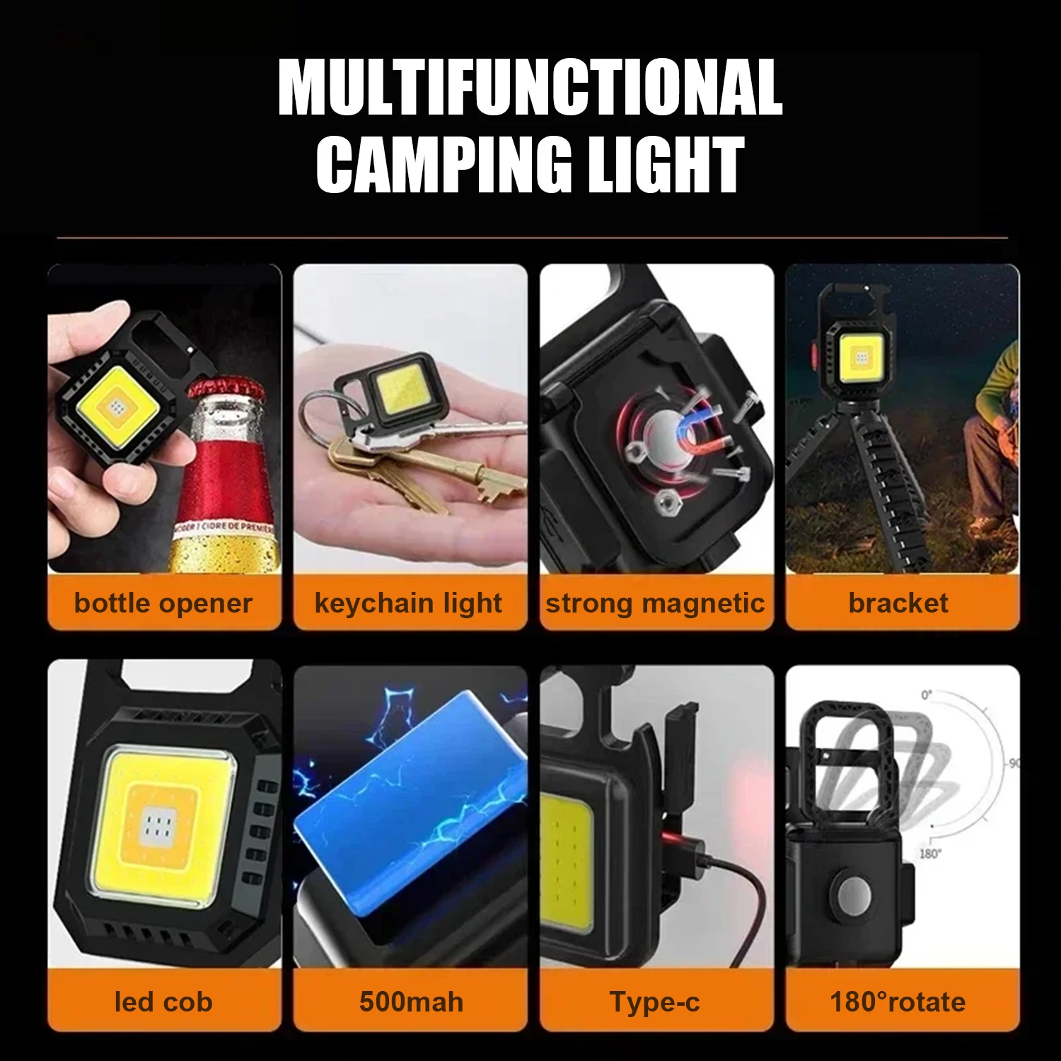 Linterna Led recargable, artículos de defensa Personal de autodefensa, minilinternas de alta potencia, linterna con carga Usb