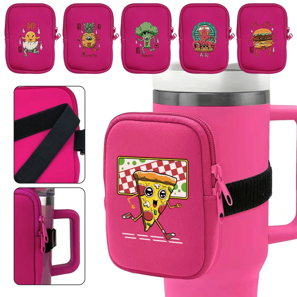 Sports Kettle Neutral Water Bottle Pouch Outdoor Sports Fitness Accessories Cute Monster Printing Wrist Pouch for Men and Women
