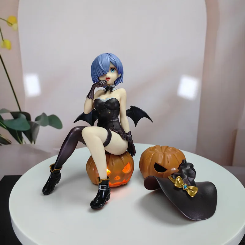 

Аниме-фигурка Рем: Ведьма на Хэллоуин, модель из ПВХ, Re:Zero. Жизнь в другом мире, коллекционная статуэтка, декор для рабочего стола для взрослых