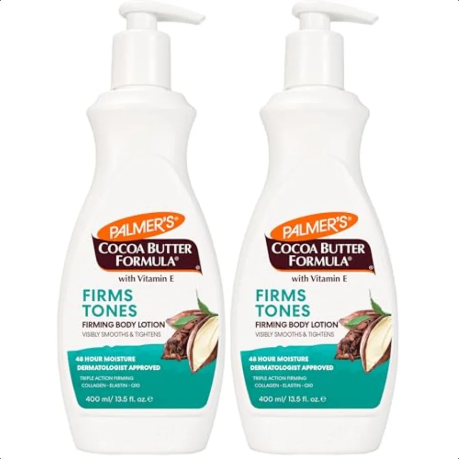 

Palmer's Cocoa Butter Formula Skin Firming Body Lotion Toning Tightening Cream with Q10 Collagen Elastin Pump Bottle 13.5 Oz. P