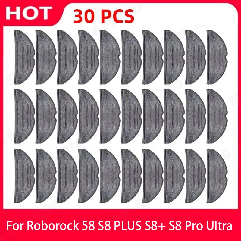 High Quality Double Vibration Mop Cloths Spare Parts For Roborock S8 PLUS S8+ S8 Pro Ultra G20 Mopping Cloth Accessories