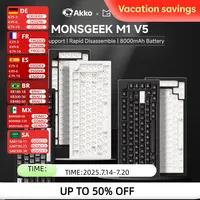 Akko MonsGeek M1 V5 Three-mode Mechanical Keyboard/Barebone Kit VIA 75% 3/5 Pin Customized Hot Swap RGB Rapid Disassemble Gasket