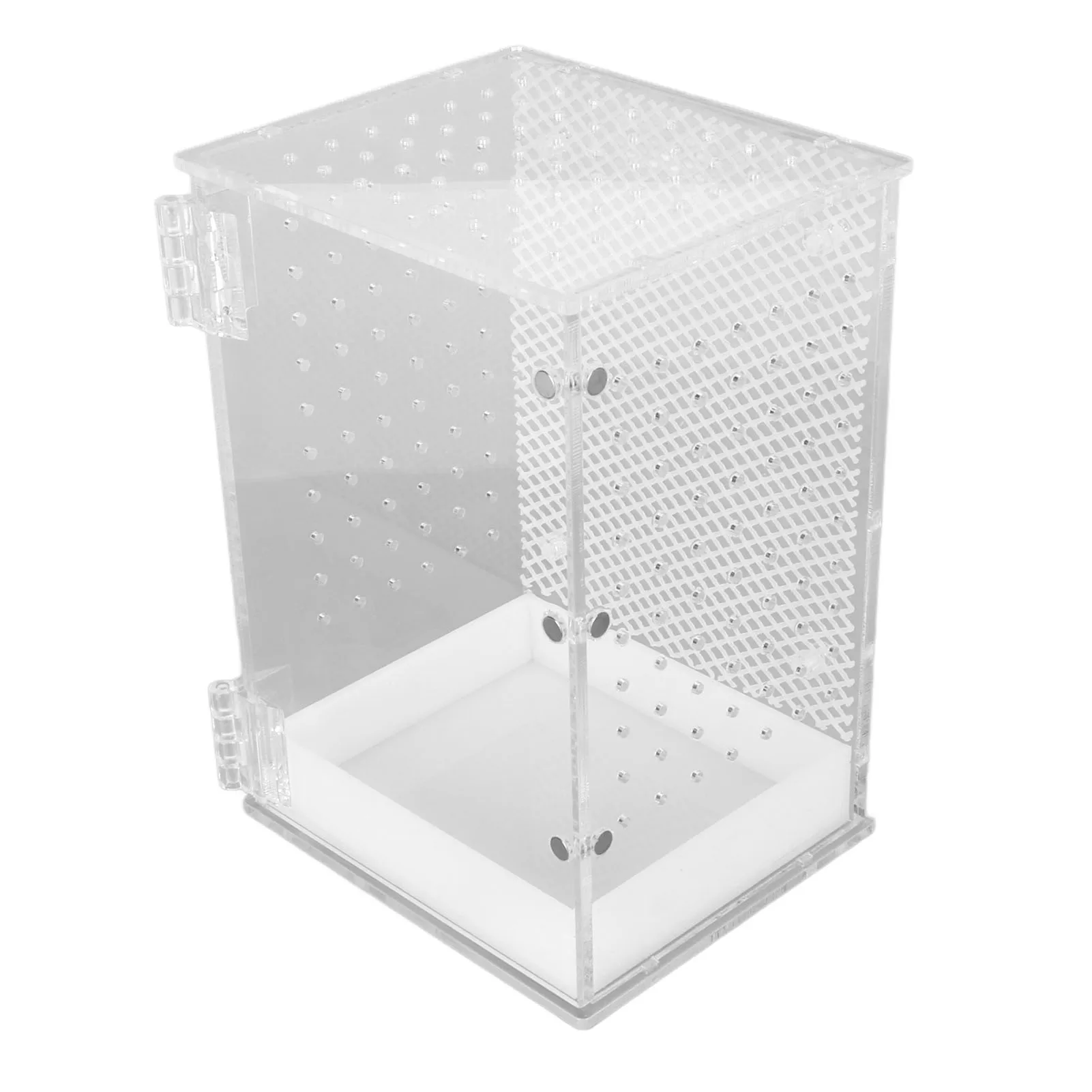 Reptile Terrarium Tank Acrylic Highly Transparent Clear Habitat Tank for Leopard Gecko Snake Frog