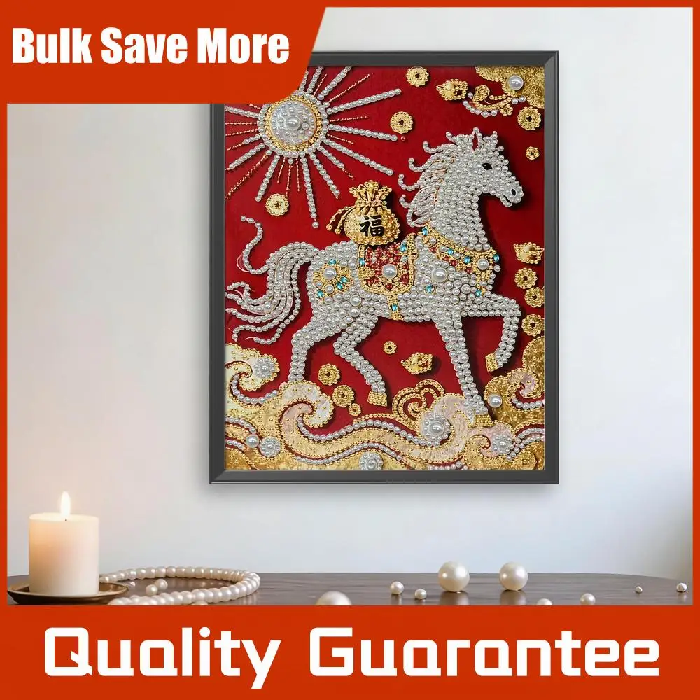 

DIY Pearl Dot Painting Without Frame Pearl Gem Paintings Picture Arts Craft 30x40cm for Adults/Beginners Gift Home Decor