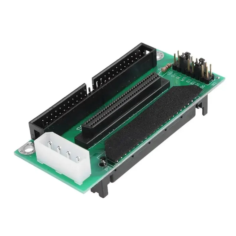 ALLOYSEED SCSI SCA 80 PIN TO 68 50 PIN SCSI Adapter SCA 80 PIN TO SCSI 68 IDE 50  Hard Disk Adapter Converter Card Board