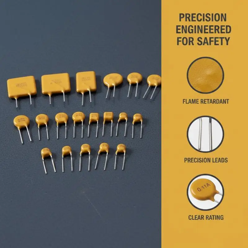 10Pcs PPTC Self-Recovery Fuses 250V 20MA-800MA 1A 1.5A 2A 3A Plug In Self Resettable Fuse DIY Accessories