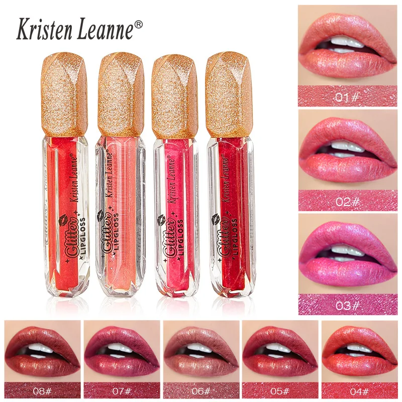 

Sweet sexy style, shiny pearl shimmering lip gloss, non-stick cup matte lip gloss, rose red positive red lip gloss.