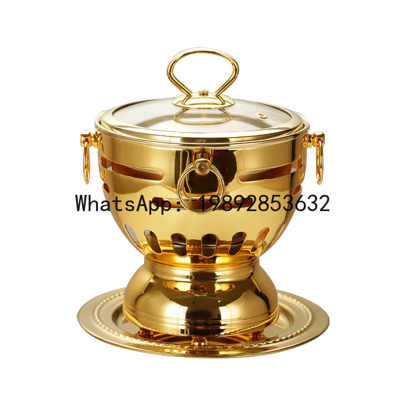 ZFExtra-thick single-person copper hotpot, small hotpot one seat one serving buffet, each with a small copper pot