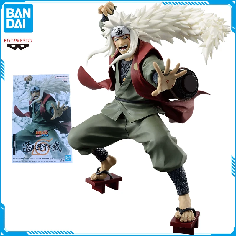 Bandai Original Anime Naruto Shippuden Banpresto Action Figure Colosseum JIRAIYA Hobby Statue Collection Model Toy Children Gift