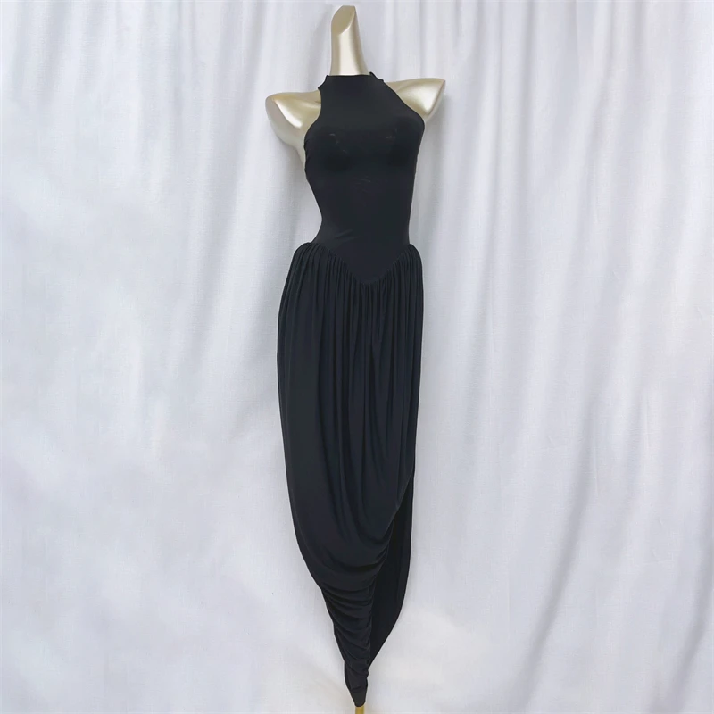 

Women's dressNew elastic slim sleeveless long dresses for autumn 2025 off shoulder midi dresses party dresses floor length dress