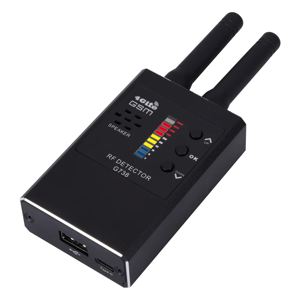 Imagem -04 - Anti Spy Wireless rf Signal Detector Dispositivo de Espionagem Profissional Câmera Escondida Finder Gps Tracker Gsm Bug Tracker G738