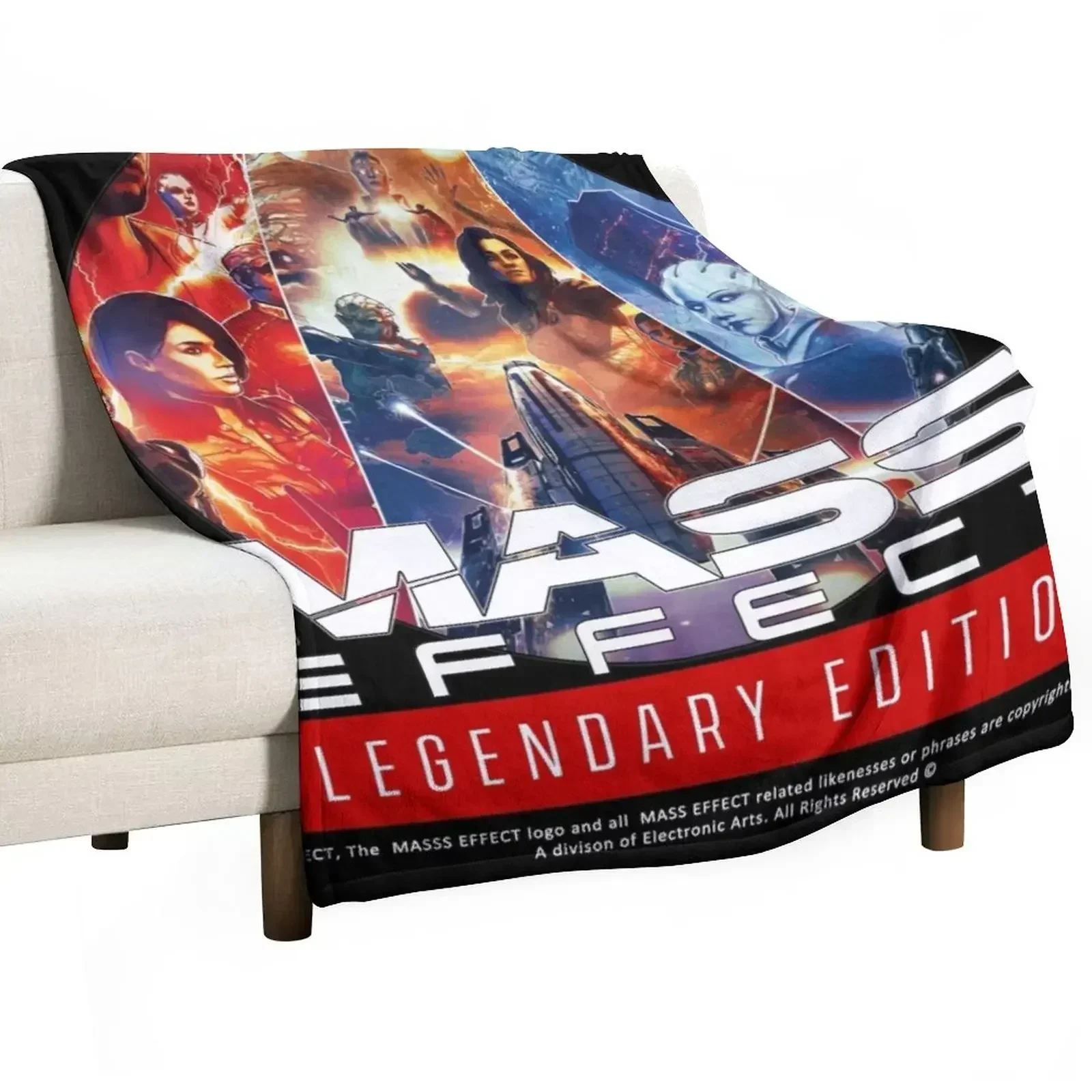 

Mass Effect: Legendary Edition (Trilogy) - Alternate Throw Blanket anime Vintage Soft Plaid Blankets