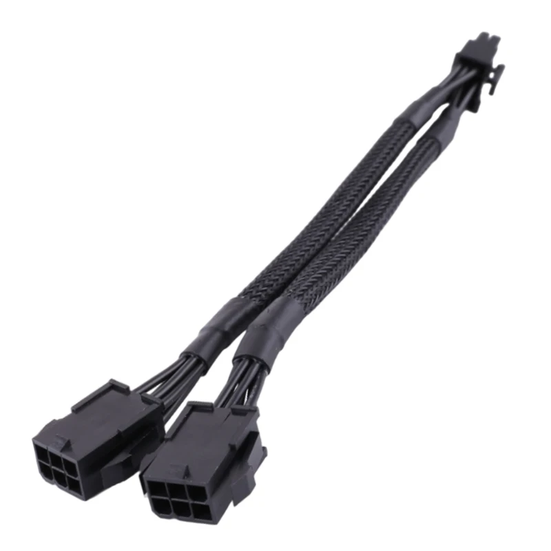 

E56B 8Pin Male to Dual 6 Pin Female Cable Adapter Dual- 6Pin to 8-Pin GPU Cable 20CM