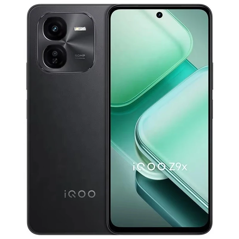 Original iQOO Z9x 5G smartphone 6.72 inch LCD 120HZ,Snapdragon 6 Gen 1,8GB+128GB,6000mAh Big Battery,80W Charge,50MP Camera