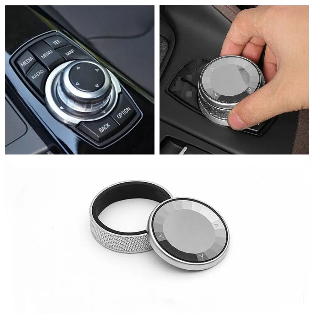 

WXZOS IDrive MultiMedia Knob Aluminum alloy Cover for BMW F30 F31/34 3Series 2013-2016