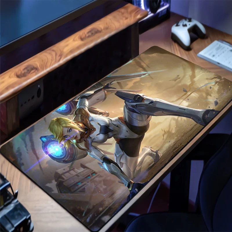 

Gaming Mouse Pad League of Legends Kai sa Gamer Computer Accessories Keyboard Table Mat Mousepad Company Desk mat PC Mousepad