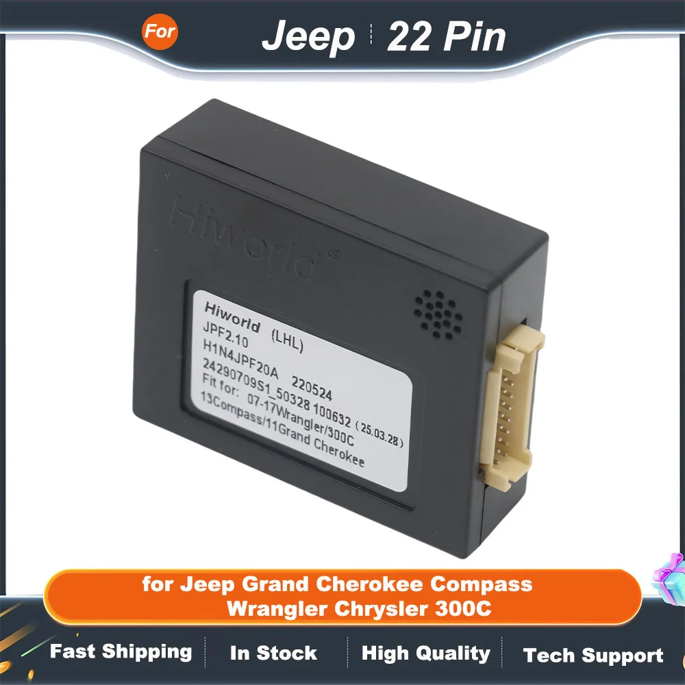 

Адаптер жгута проводов радиоприемника CAN-шины декодера 16-контактный разъем на 22-контактный кабель для Jeep Grand Cherokee Compass Wrangler Chrysler 300C