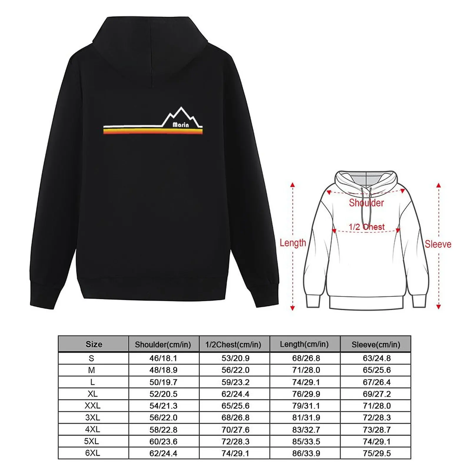 Marin, California Hoodie autumn new products men wear men's sweat-shirt set korean style clothes hoodie