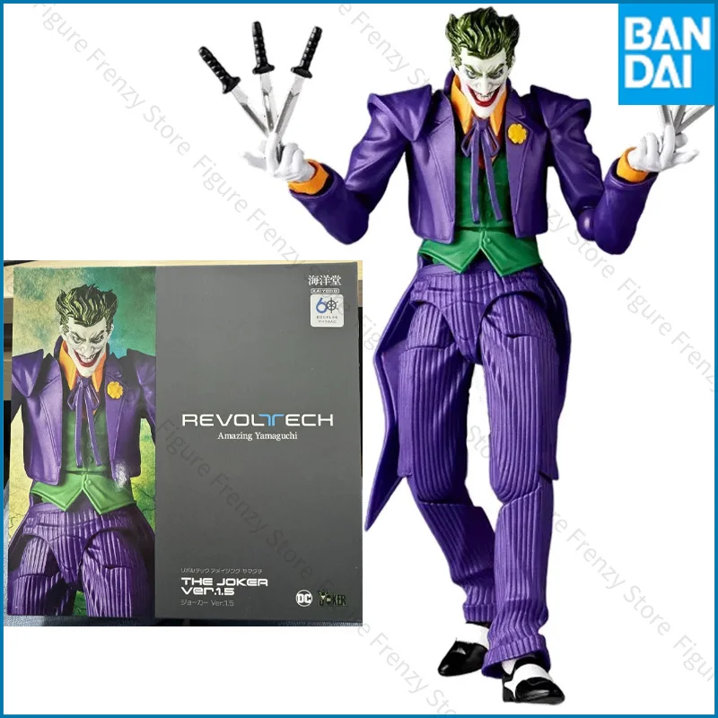 

Spot SaleIn Stock Original KAIYODO Joker Ver 1.5 Revoltech AMAZING YAMAGUCHI 16.5CM Anime Figure Mol Collectible Action Toys Gif