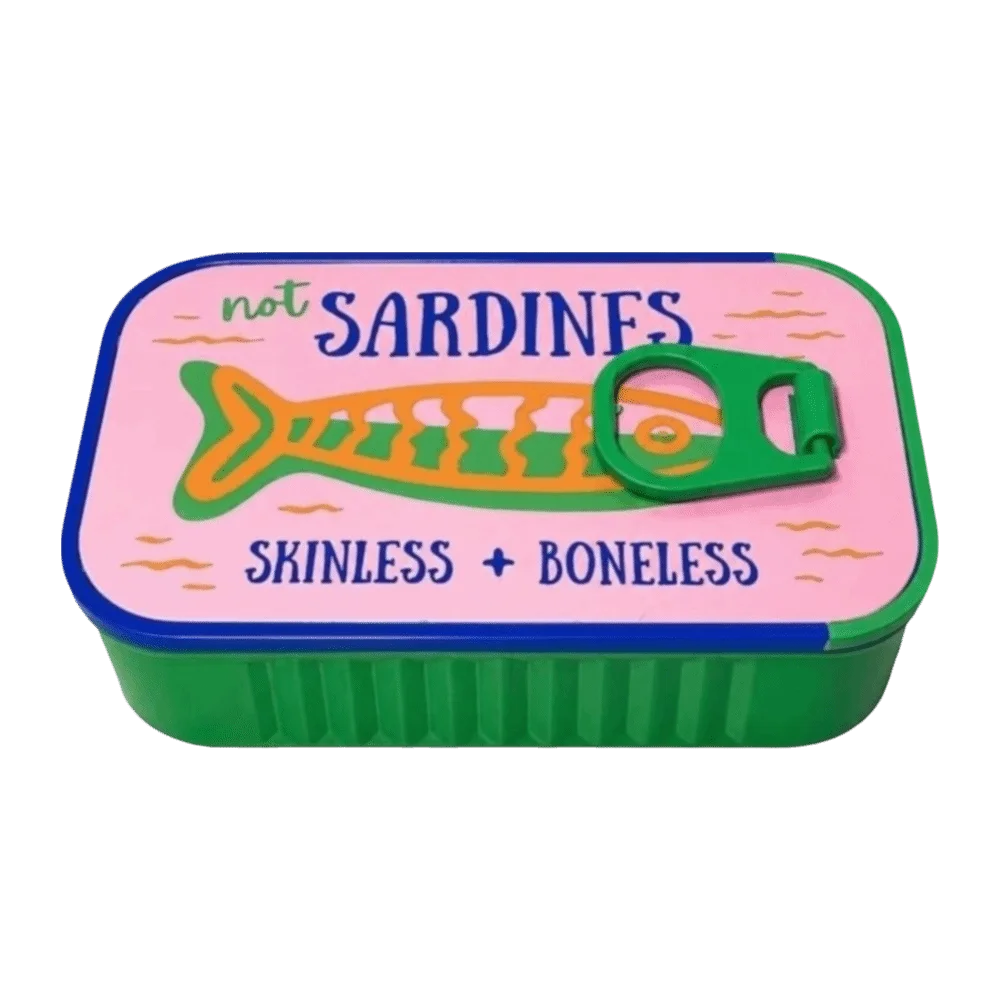 3D Printed Sardine Tin Jewelry Box Multi Functional Durable Jewelry Display Organizer Decorative Creative