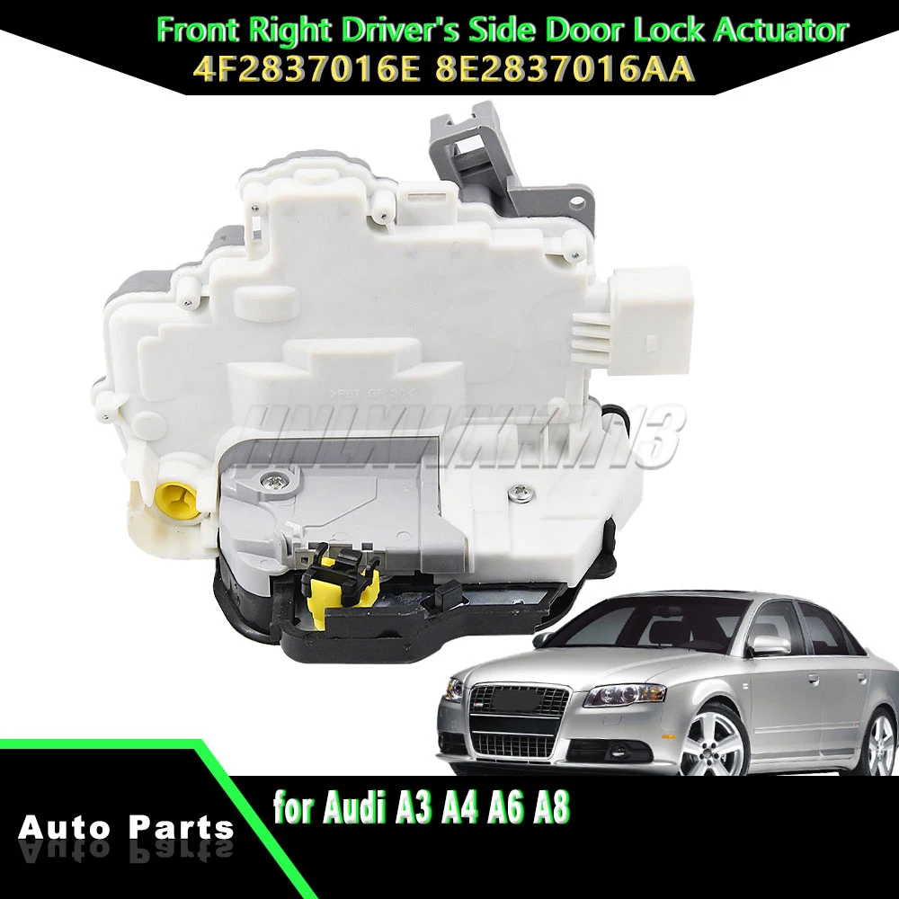 

Front Right Driver's Side Door Lock Actuator for Audi A3 A4 A6 A8 4F2837016E 8E2837016AA