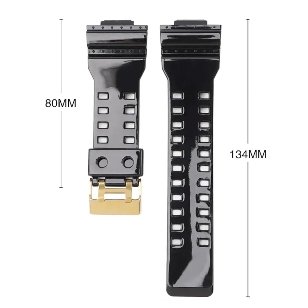 Correa de silicona de 16mm para reloj Casio G-SHOCK, GA-110, GA-100, GA-120, G-8900, de goma, resistente al agua, para hombre