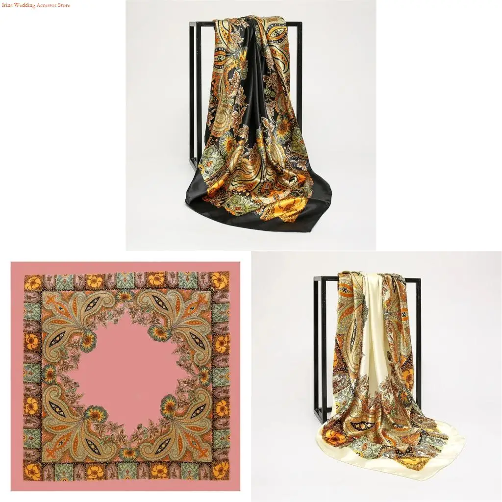 

G92D 90 см женский шарф-бандана с головным убором и головным убором в пиратском стиле с рисунком кешью