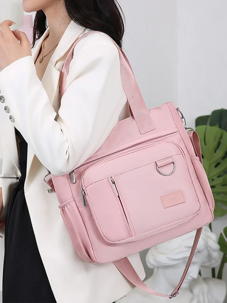 

Модная повседневная женская сумка-тоут из бычьей ткани, сумка через плечо на одно плечо, водонепроницаемая сумка, милая женская сумка