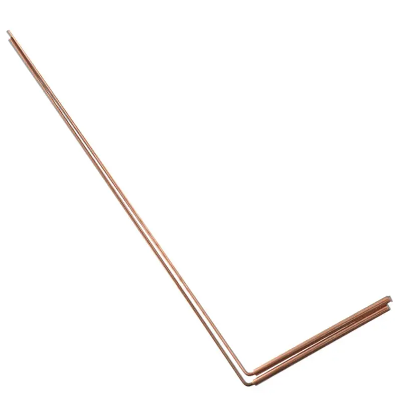DTA4-4Pcs Pure Copper Metal Detector Rod Water Witching Portable Dragon Seeking Detachable Tool Dowsing Rod