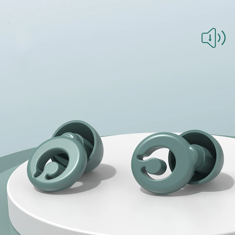 1 세트 귀마개 Tapones Oido Dormir 소음 감소 귀마개 수면 교체 가능 헤드 Bouchons Oreilles Sleeping Earplugs