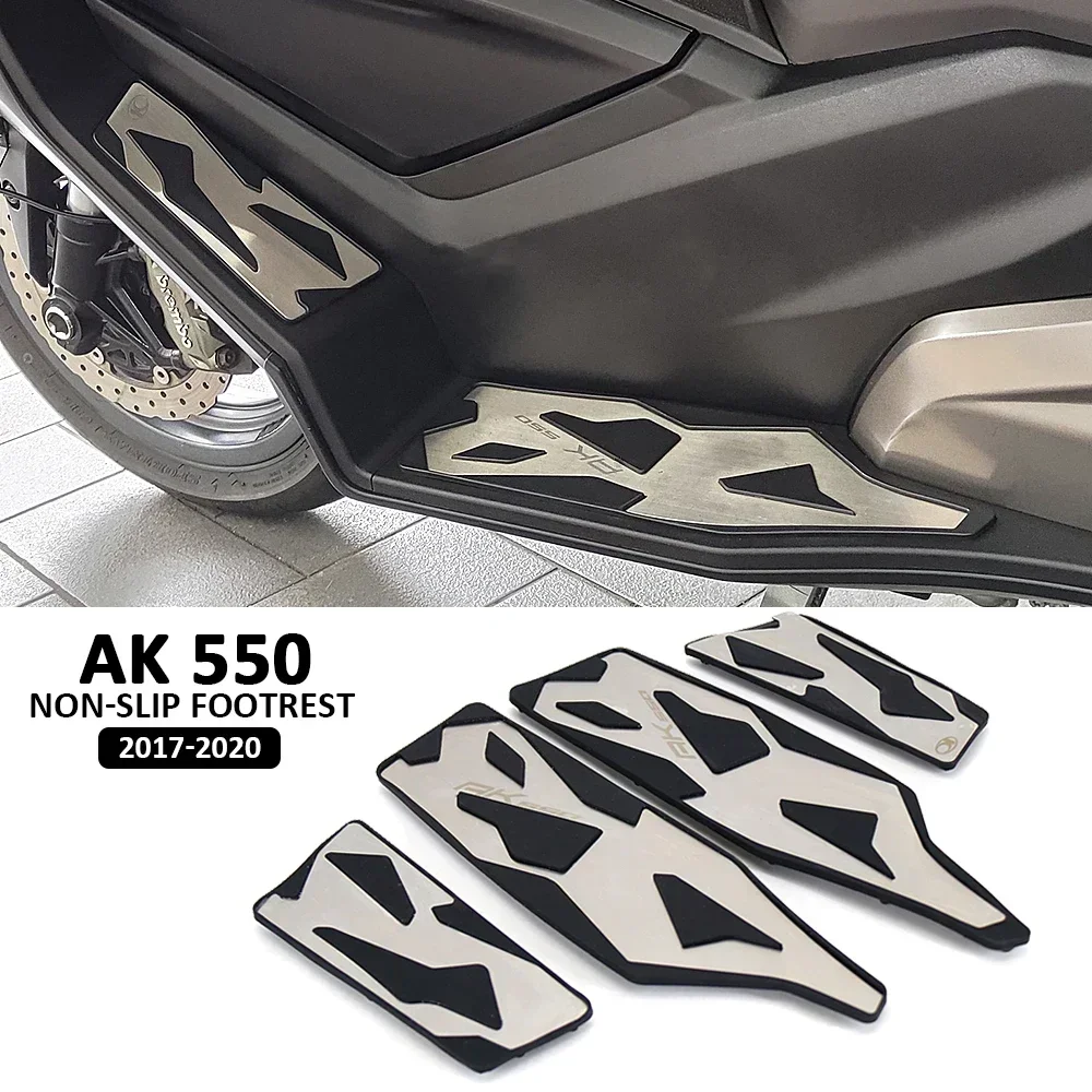 

Motorcycle Black Foot Pedal Footrest 2017 2018 2019 2020 Foot Pegs Pedal Kits Footboard Step For KYMCO AK550 AK 550 ak550