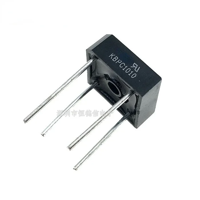 10PCS/LOT KBPC1010 10A/1000V Square rectifier bridge Square bridge 4 feet  NEW ORIGINAL