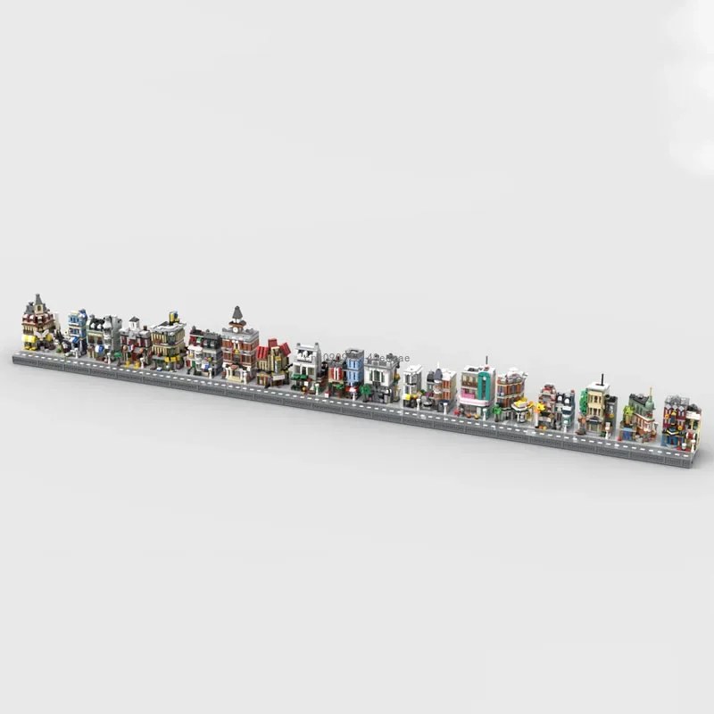 

Moc Mini Modular Buildings Street Views Jazz Club Green Grocer Brick Bank Cafe Paris Restaurant Toys For Children Christmas Gift